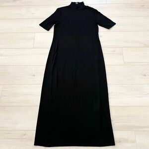 Vintage Lauren Ralph Lauren Mock Neck Rayon Blend Maxi Dress Size Large